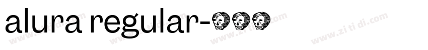 alura regular字体转换